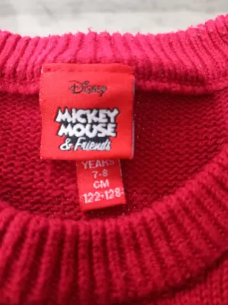 Maglione Natale Disney Topolino Rosso