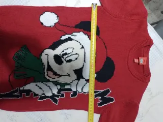 Maglione Natale Disney Topolino Rosso
