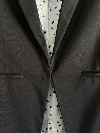 Chaqueta negra traje mujer