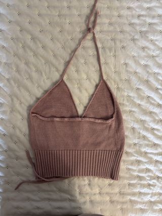 Top Morado Tejido Talla M