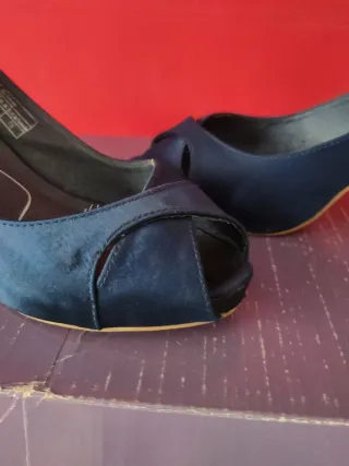 Zapatos de fiesta azul talla 38