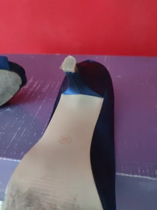 Zapatos de fiesta azul talla 38