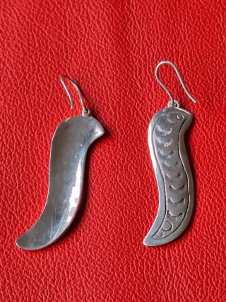 Pendientes Plata maciza,artesanos, Diseño unico.