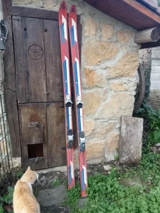 Esquís Vintage Fischer Rojos 1.80m