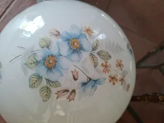 Lampadario vintage anni '70 vetro e metallo