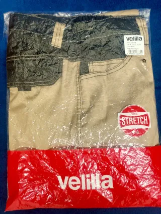 Pantalones de trabajo beige y negro