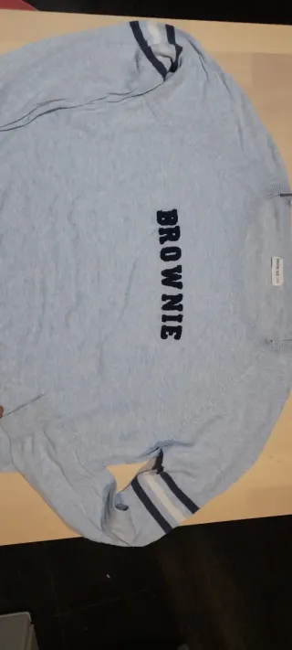 Jersey Brownie azul con rayas