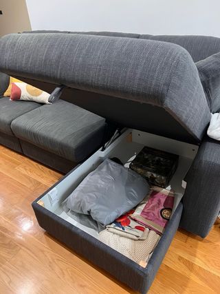 Sofá cama IKEA ESKILSTUNA 3 plazas chaiselongue