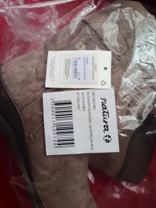 Botines ante beige con pelo