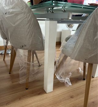 Mesa comedor extensible 90x150 + 35cm por lado