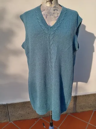 Gilet blu petrolio taglia unica