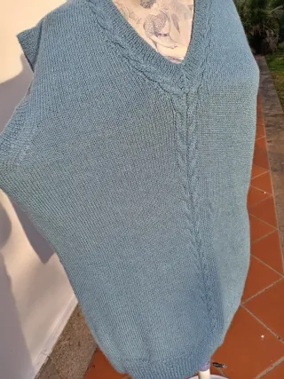 Gilet blu petrolio taglia unica