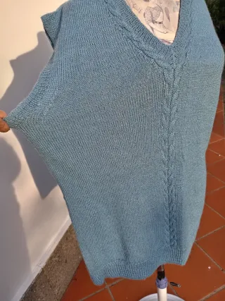 Gilet blu petrolio taglia unica