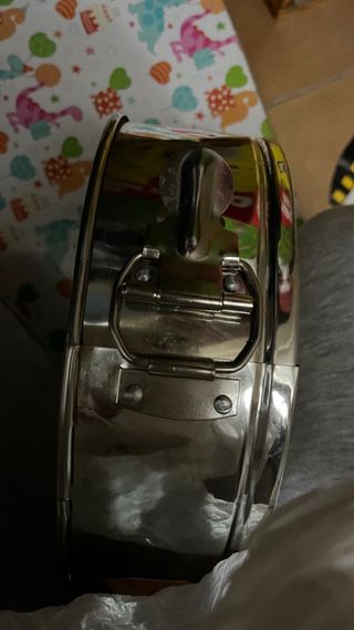 Molde para bizcocho metálico plateado