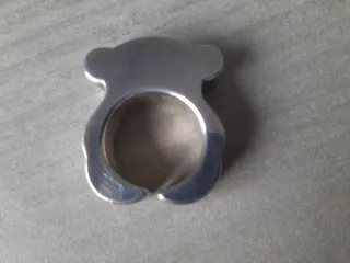 Anillo Tous Oso Plata Ajustable