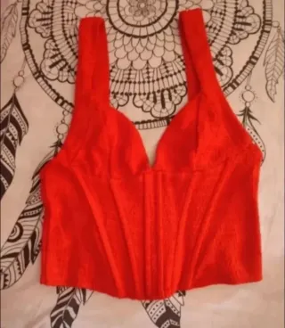 Top Corsé Rojo Nuevo