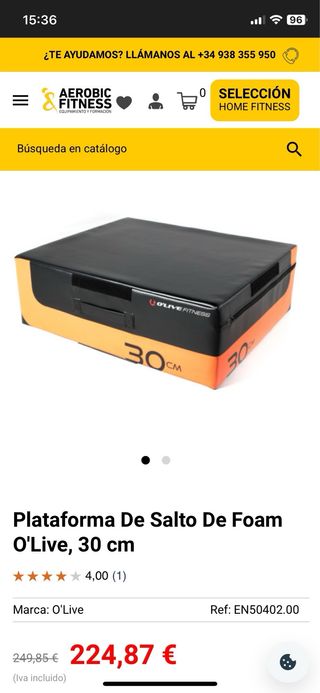 Plataforma de Salto Foam 45cm i 30 cm