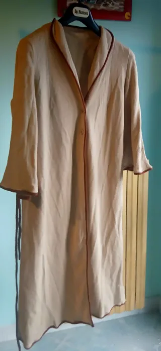 Soprabito sartoriale vintage anni '70 beige