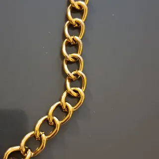 Collana Max Mara corno rosso e oro