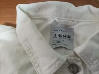 Cazadora vaquera blanca