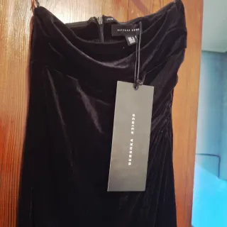 Vestido negro Bershka