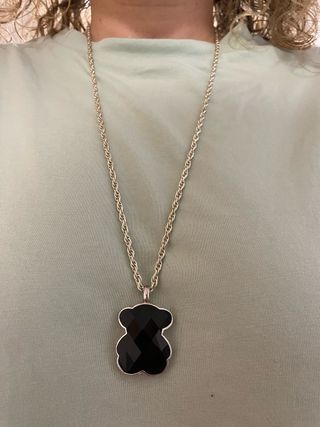 Colgante Oso Tous Negro y Plata