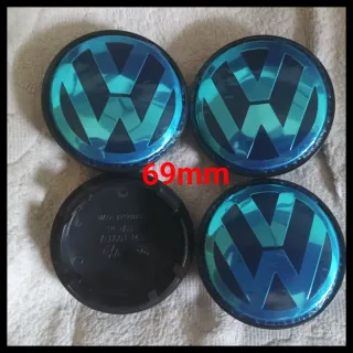 Tapabujes Volkswagen 69mm centro rueda llanta logo