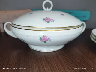 Antigua vajilla francesa 9 piezas porcelana