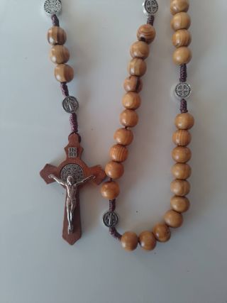 Rosario San Benito Madera 60cm