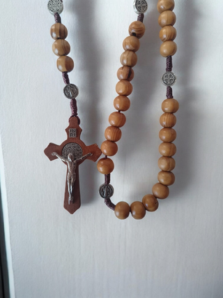Rosario San Benito Madera 60cm