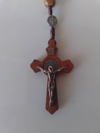 Rosario San Benito Madera 60cm
