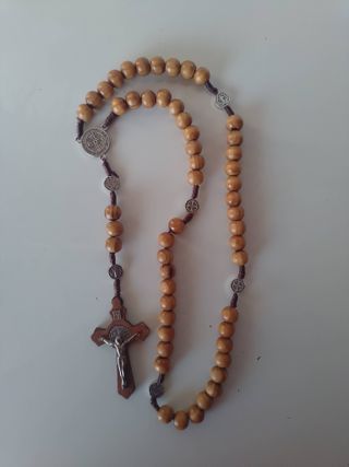 Rosario San Benito Madera 60cm