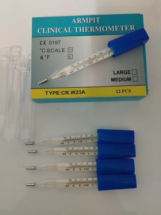 5 misuratori febbre ascellari vintage anni 80/90