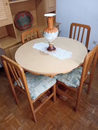 Mesa de comedor extensible madera