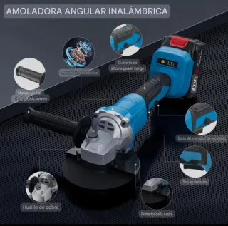 Amoladora Angular Batería Recargable