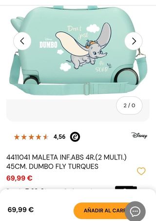 Maleta Infantil Rígida Disney Dumbo