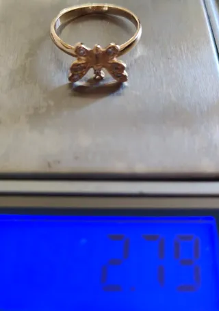 Anillo Mariposa Oro 18K
