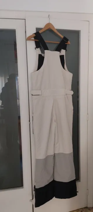 Pantalón de esquí hombre beige y gris S