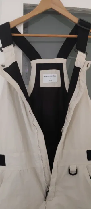 Pantalón de esquí hombre beige y gris S