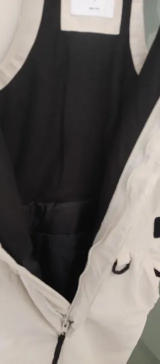 Pantalón de esquí hombre beige y gris S