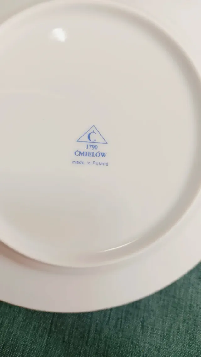 Vajilla Porcelana Blanca 12 Servicios Oro