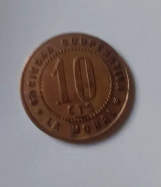 Moneda 10 Cts. Cooperativa Agrícola