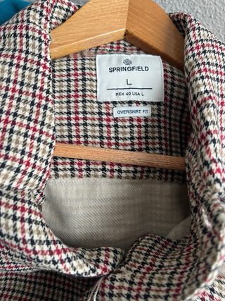 Sobrecamisa Springfield Cuadros Talla L