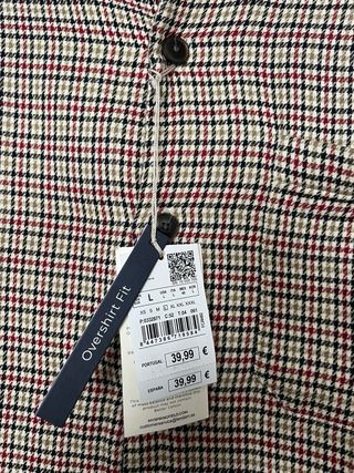 Sobrecamisa Springfield Cuadros Talla L