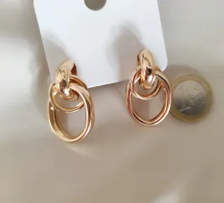 Pendientes dorados aro doble