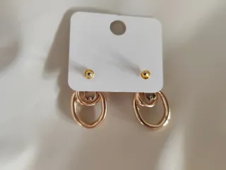 Pendientes dorados aro doble