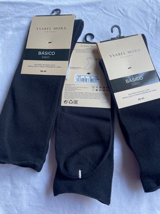 Calcetines Ysabel Mora Básico Negro 36-41