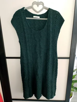 Vestitino lana verde taglia M