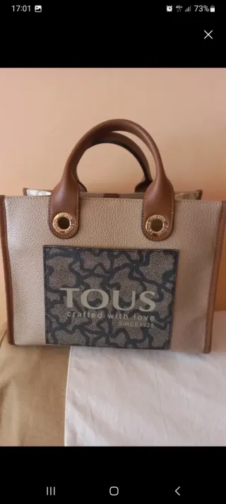 Bolso Tous Beige y Marrón