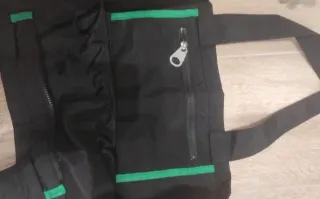 Bolsa Bimba y Lola Negra con Detalle Rosa